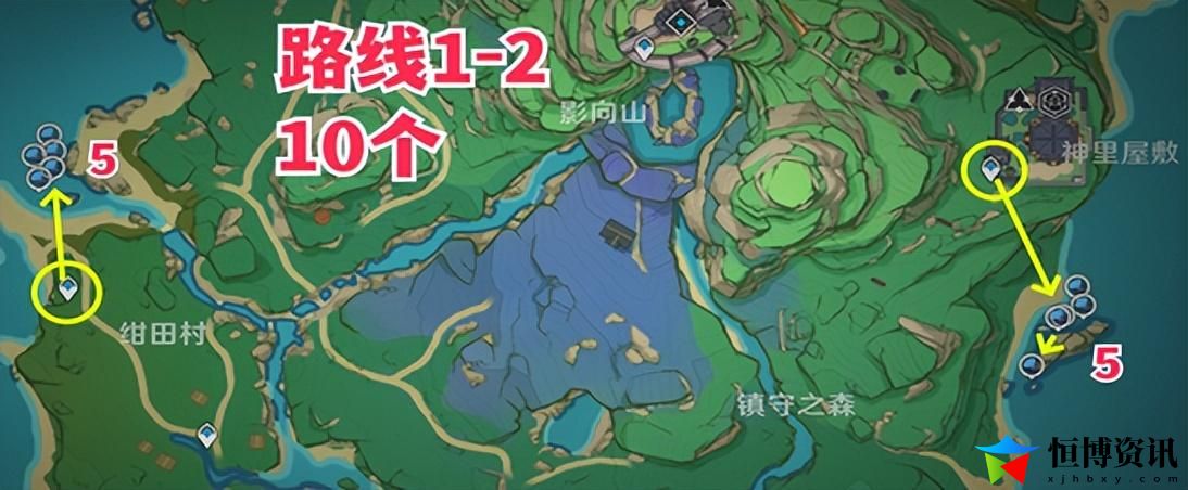 原神海灵芝位置图_枫原万叶突破材料海灵芝收集路线