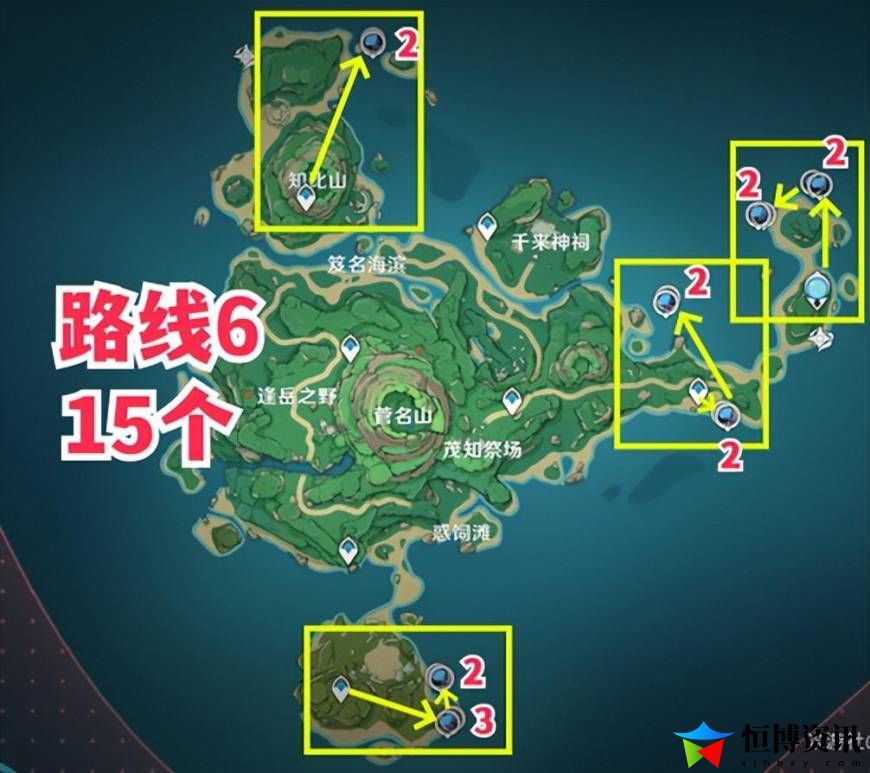 原神海灵芝位置图_枫原万叶突破材料海灵芝收集路线