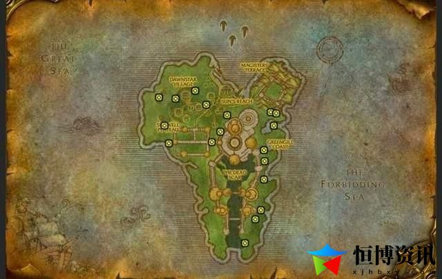 魔兽世界外域矿点分布图_外域矿哪里多