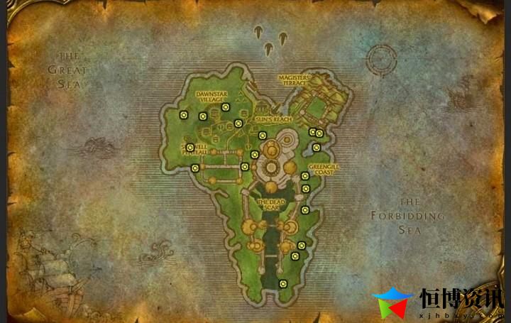 魔兽世界外域矿点分布图_外域矿哪里多