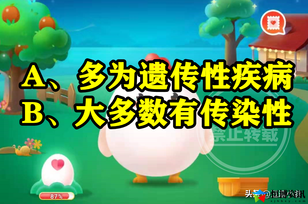 2月28日蚂蚁庄园最新答题答案_关于罕见病说法正确的是什么呢