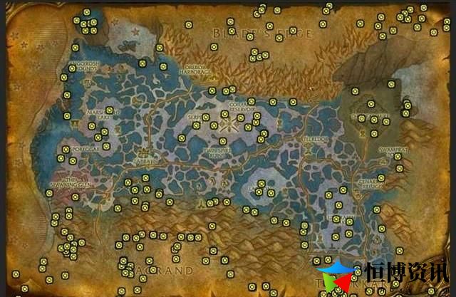 魔兽世界魔铁矿石分布图高清_魔铁矿哪里多